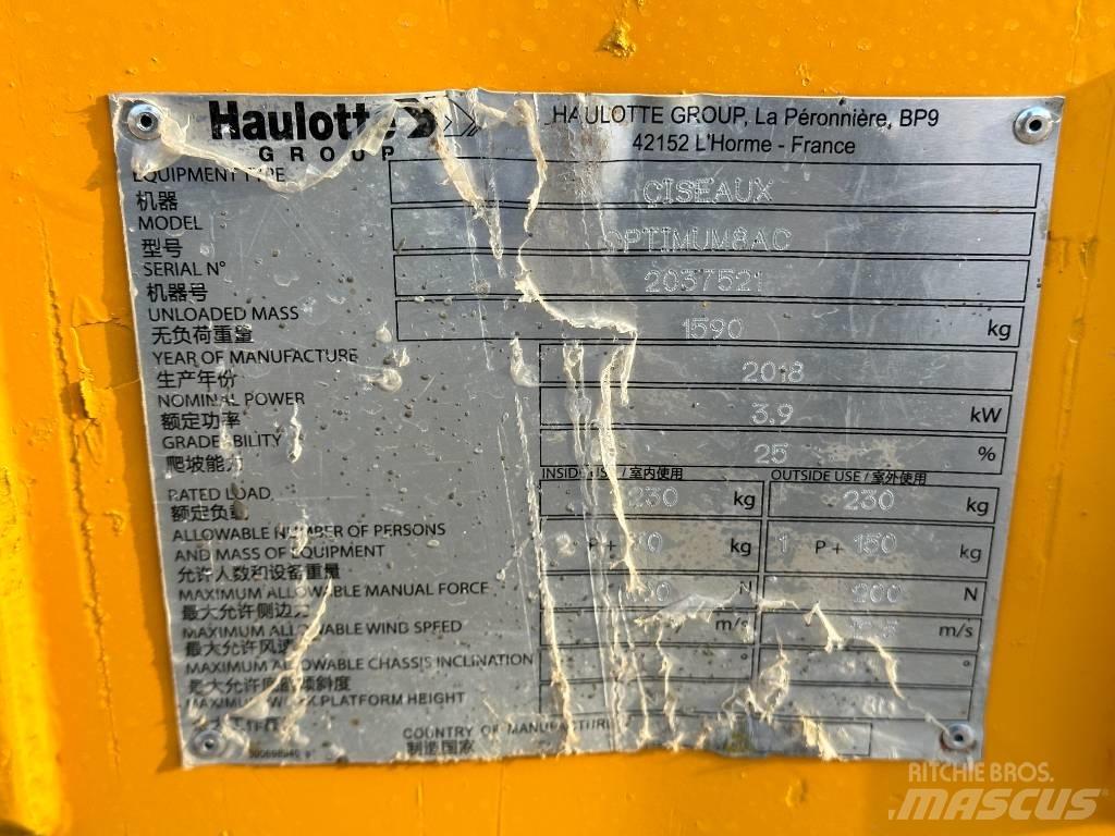 Haulotte OPTIMUM 8 Schaarhoogwerkers