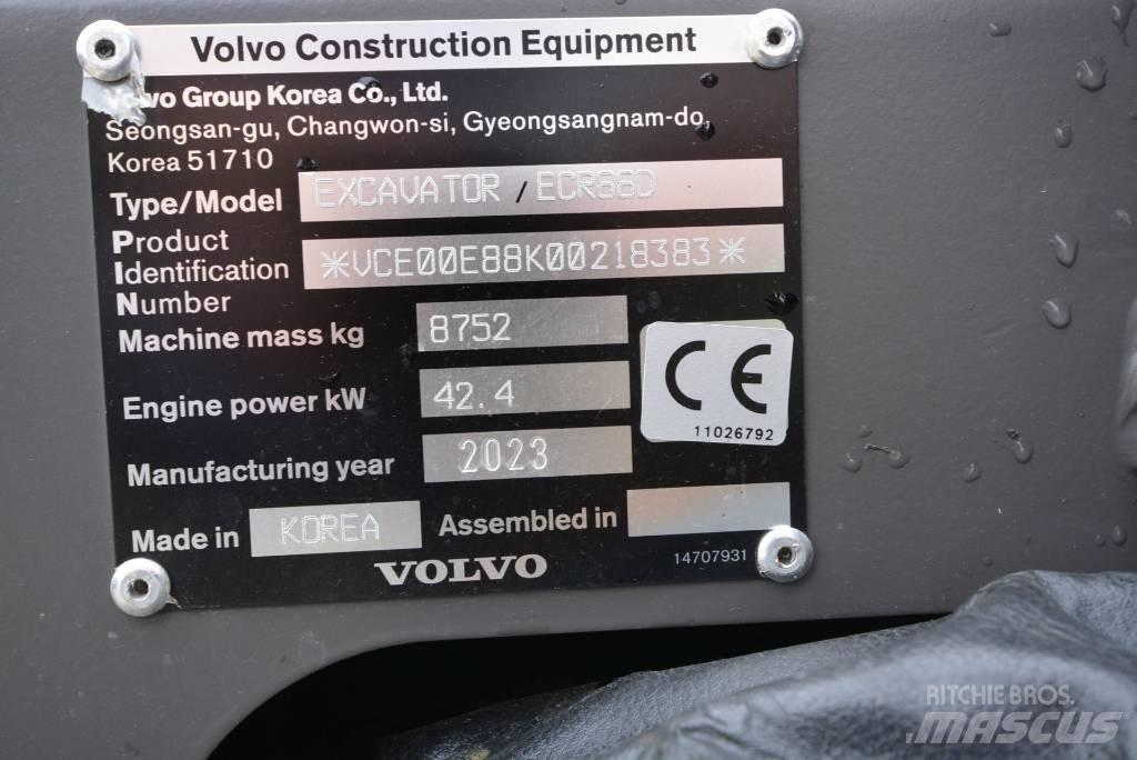 Volvo ECR 88 D Pro Midigraafmachines 7t - 12t