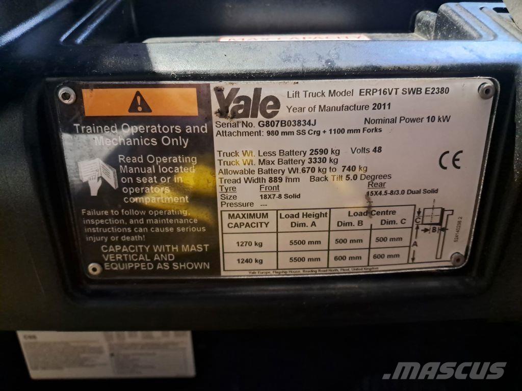 Yale ERP16VT Elektrische heftrucks
