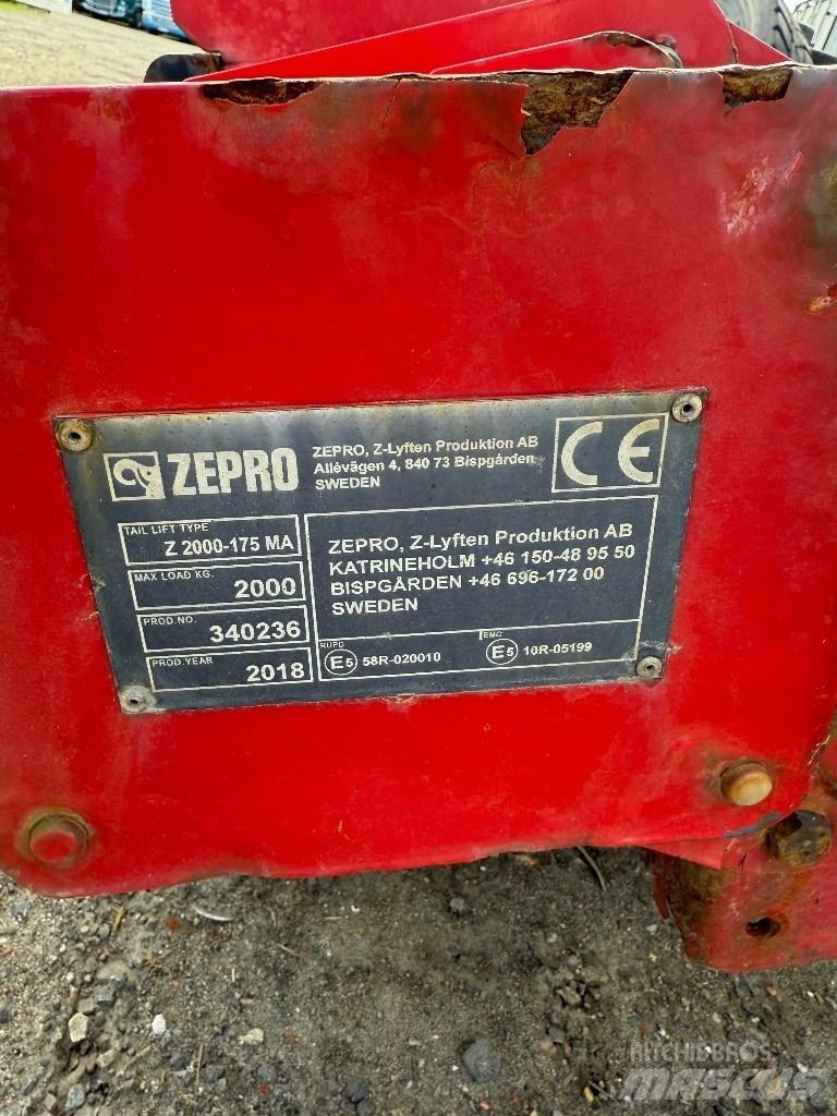  Zepro Bakgavellyft Platformen