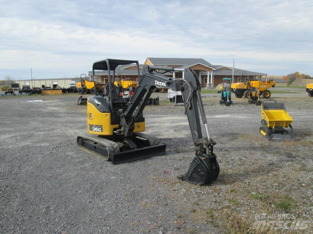 John Deere 26G Minigraafmachines < 7t