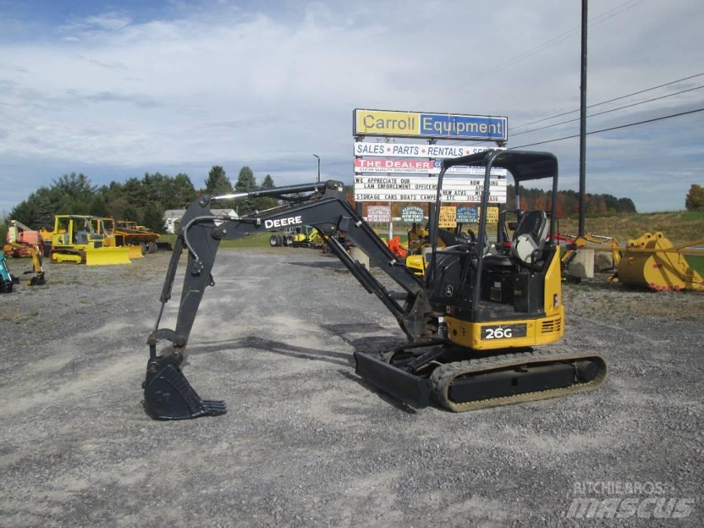 John Deere 26G Minigraafmachines < 7t