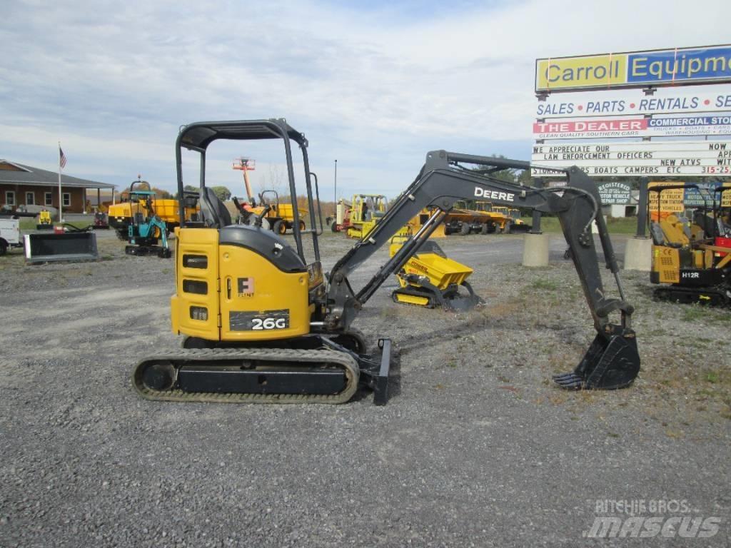 John Deere 26G Minigraafmachines < 7t