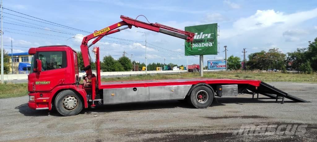 Scania 94 D 220 Vlakke laadvloer met kraan