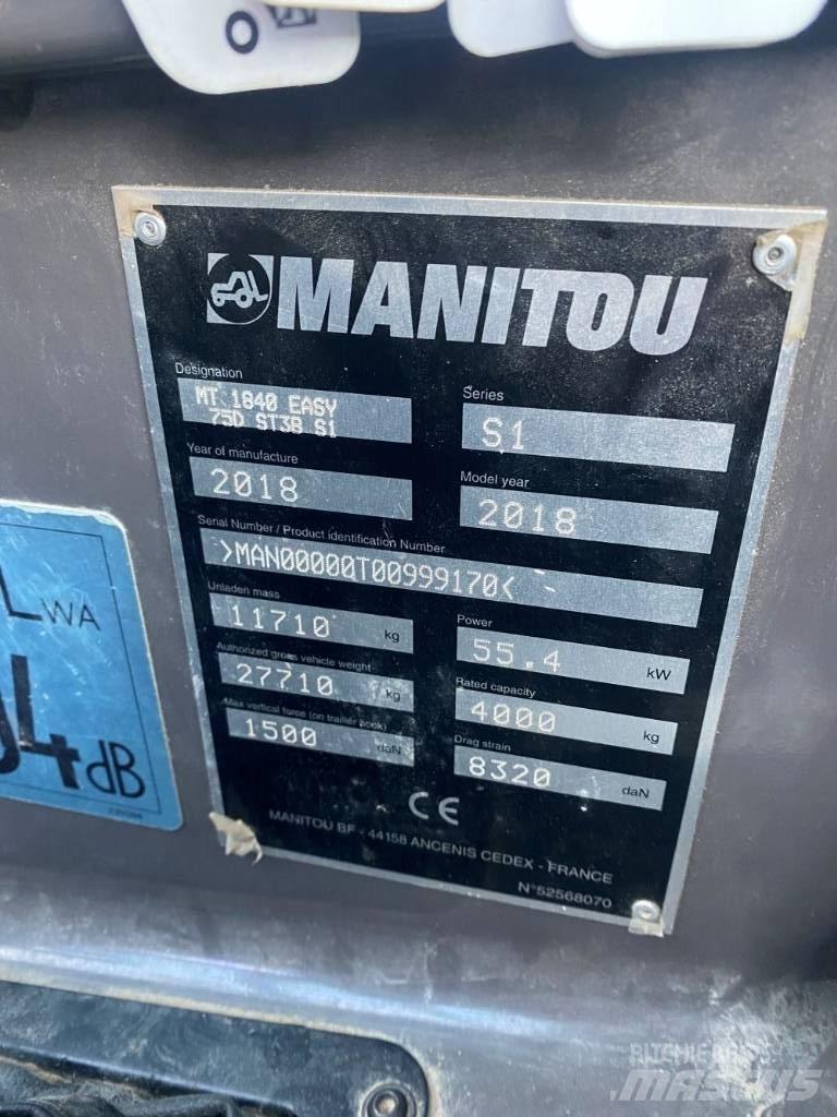 Manitou MT 1840 Verreikers