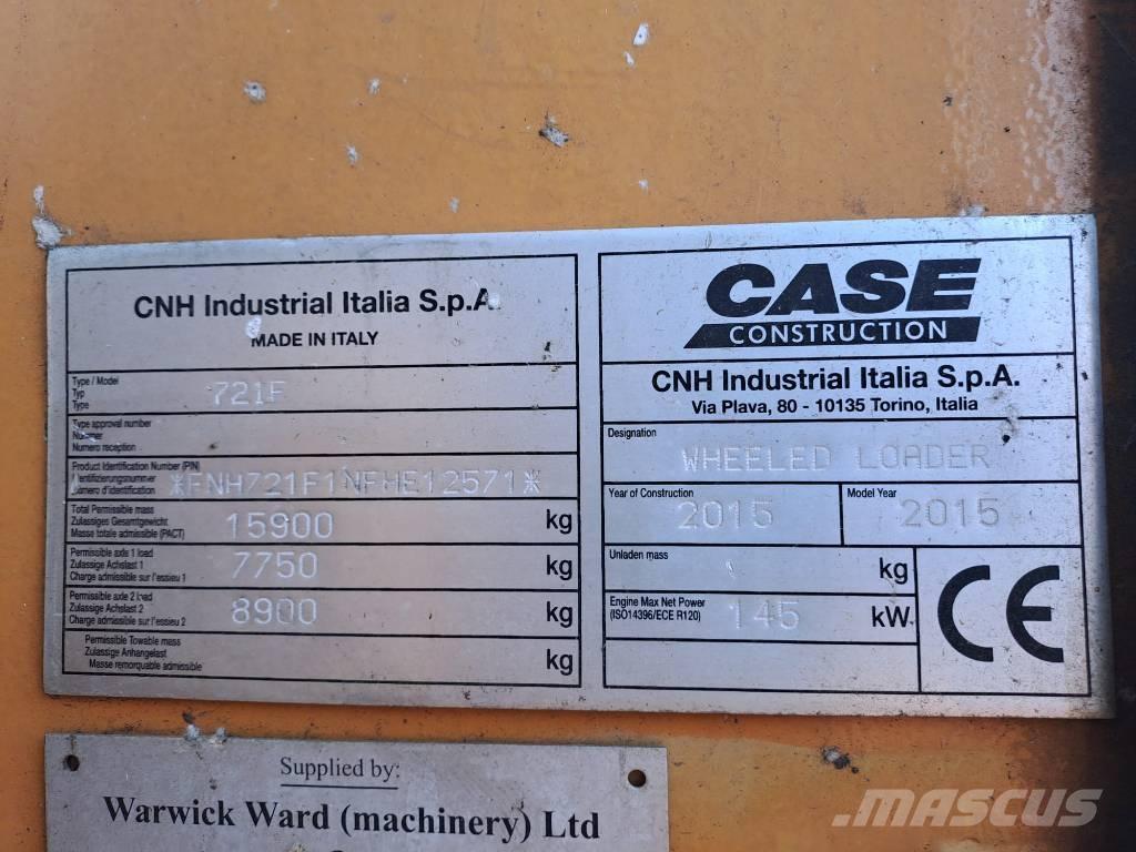 CASE 721 F XR Wielladers