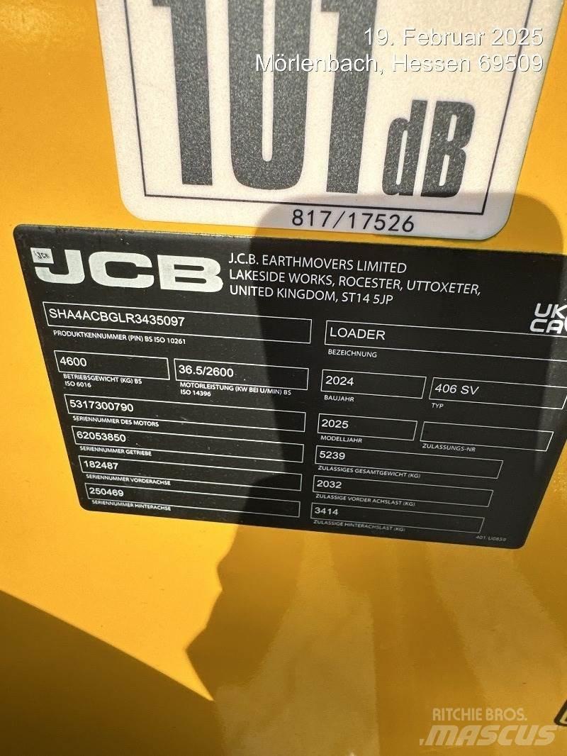 JCB 406 Wielladers