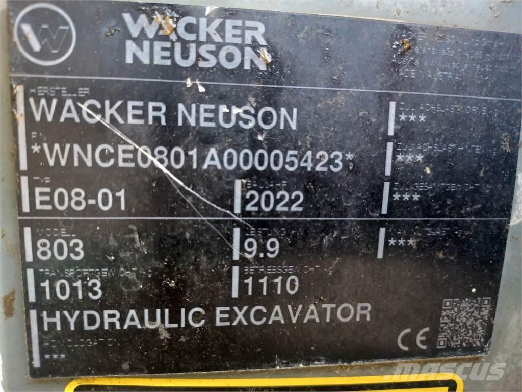 Wacker Neuson 803 Rupsgraafmachines