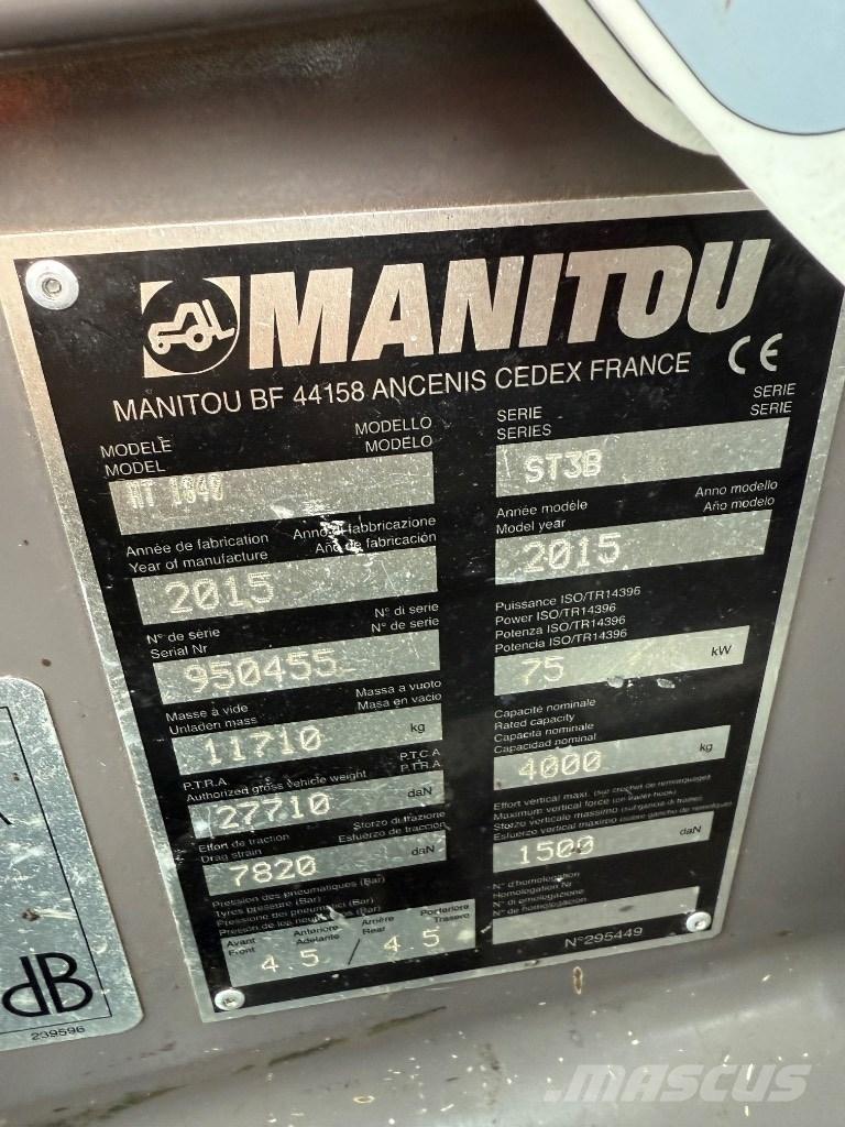 Manitou MT 1840 ST3B Verreikers