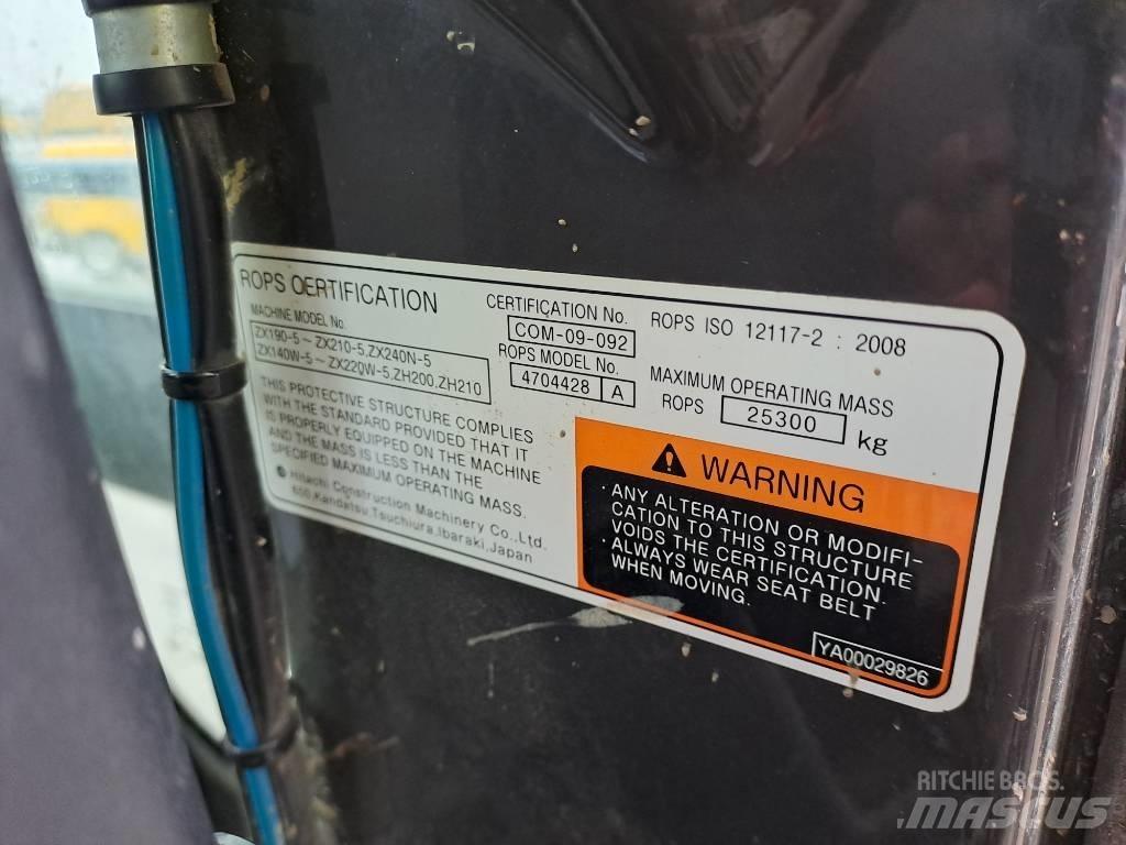 Hitachi ZX210LC-5B Rupsgraafmachines