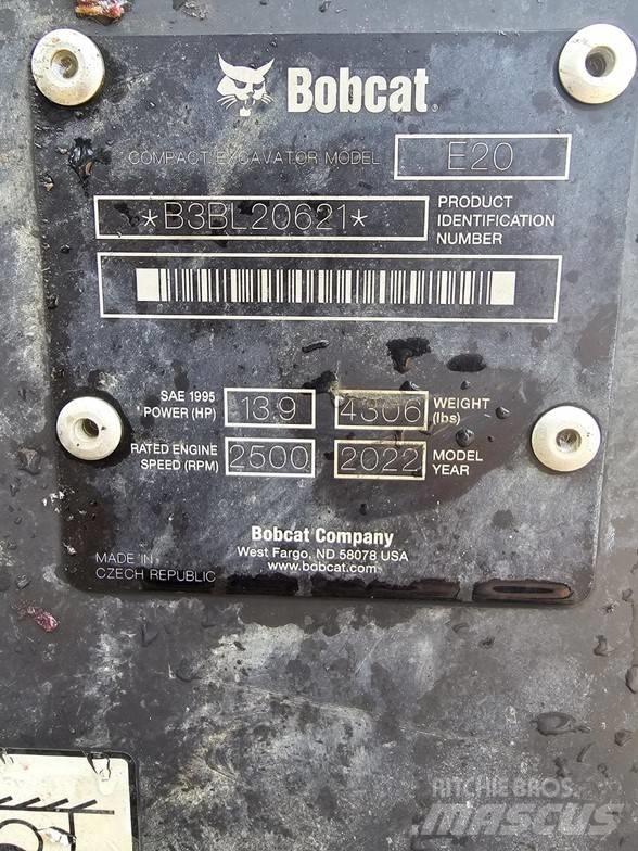 Bobcat E20 Minigraafmachines < 7t