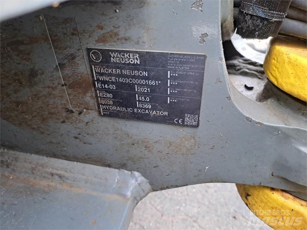 Wacker Neuson EZ80 Rupsgraafmachines