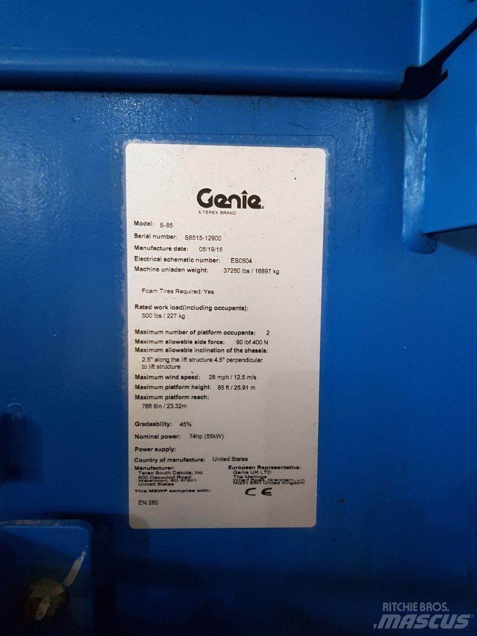 Genie S85 Telescoophoogwerkers
