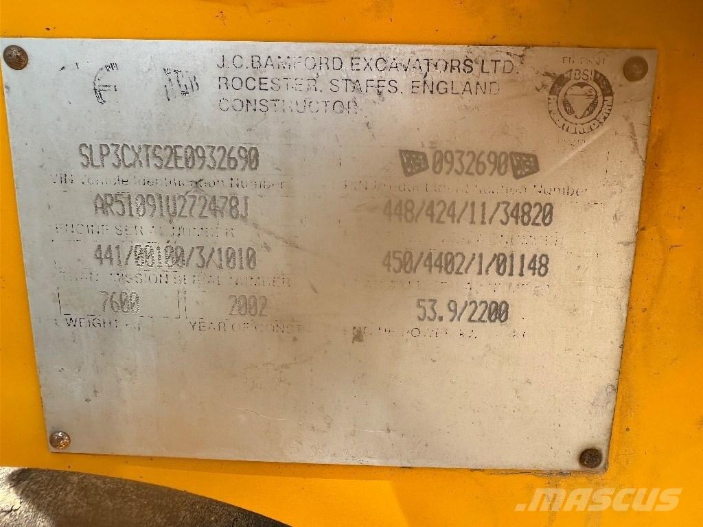 JCB 3 CX Graaf-laadcombinaties