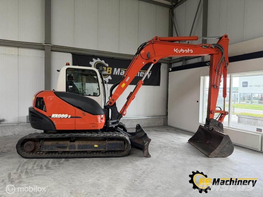 Kubota KX080-3 Midigraafmachines 7t - 12t