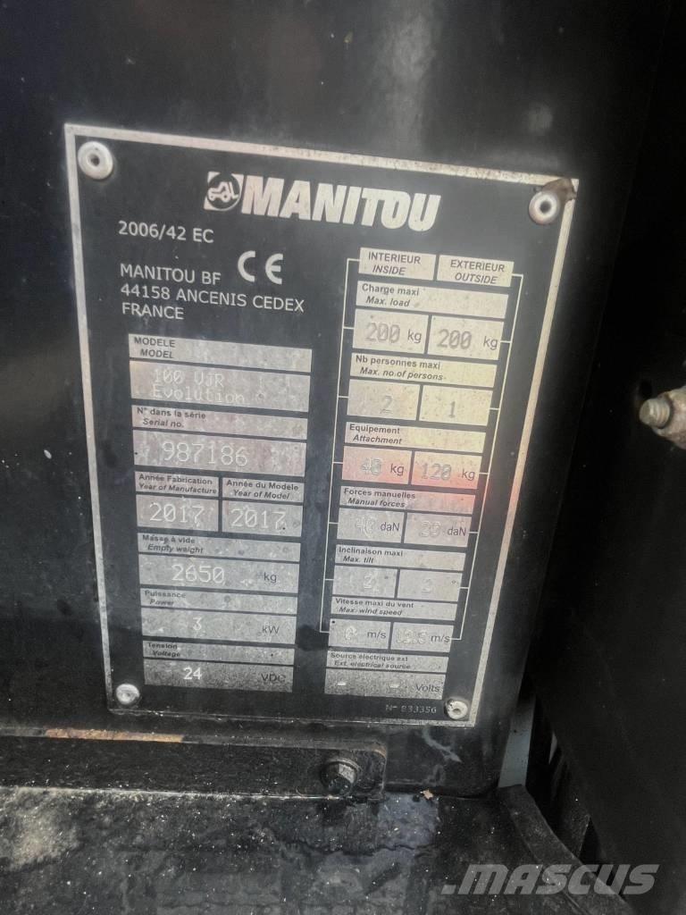 Manitou 100 VJR Personenliften en invalideliften