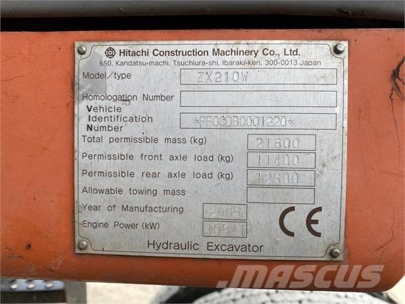 Hitachi ZX 210 W Wielgraafmachines