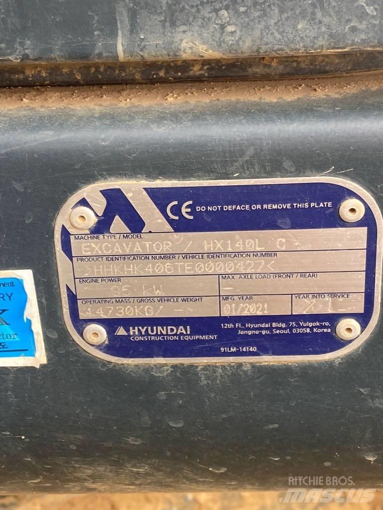 Hyundai HX140LC Rupsgraafmachines