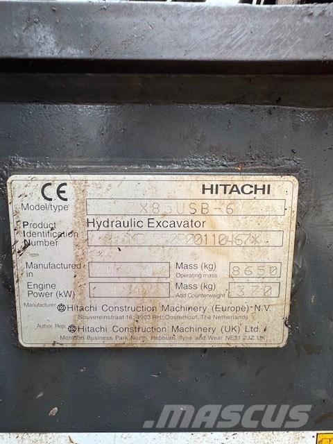 Hitachi ZX 85 USB-6 Midigraafmachines 7t - 12t