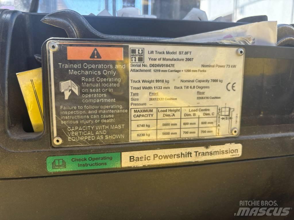 Hyster S7.0FT LPG heftrucks