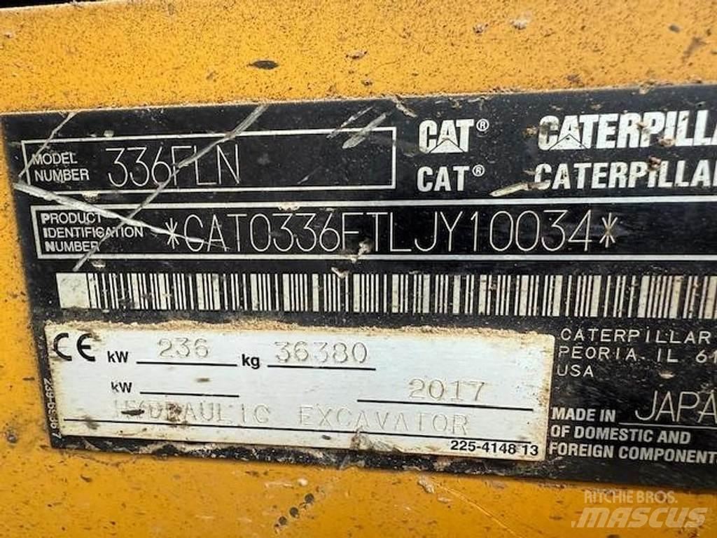 CAT 336 F LN Rupsgraafmachines