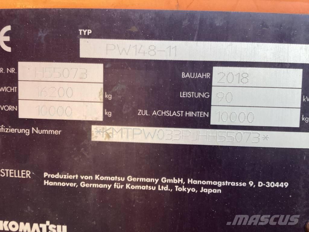 Komatsu PW 148-11 Wielgraafmachines