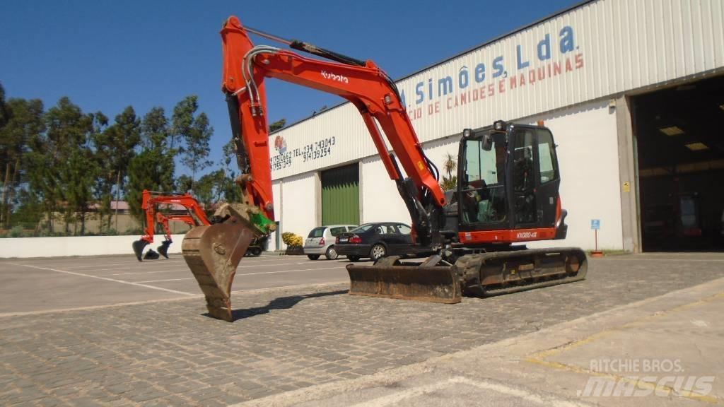 Kubota KX 080-4 Midigraafmachines 7t - 12t