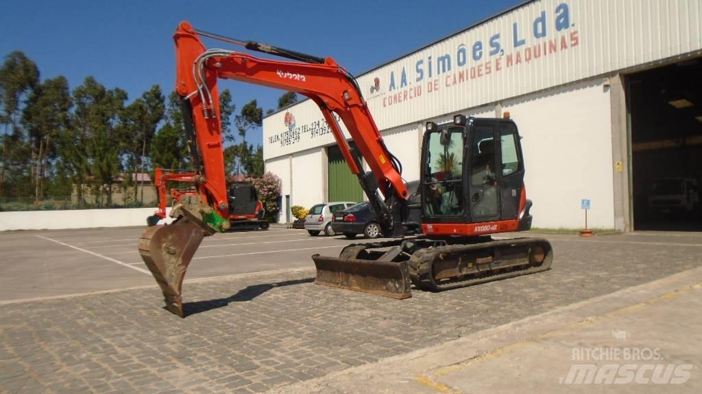 Kubota KX 080-4 Midigraafmachines 7t - 12t