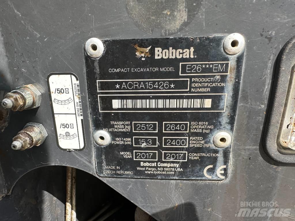 Bobcat E 26 Minigraafmachines < 7t
