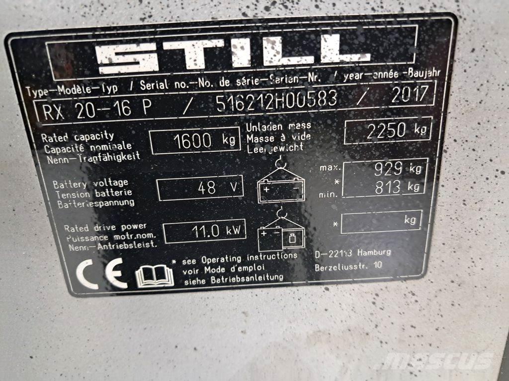 Still RX 20-16 P Elektrische heftrucks