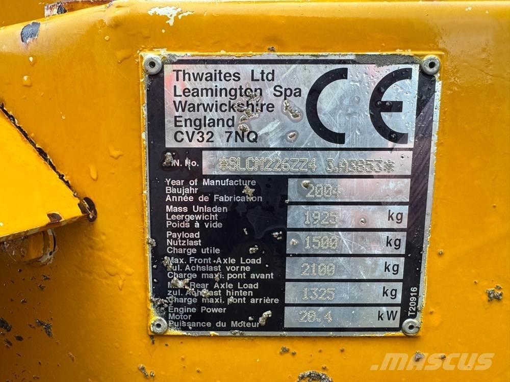 Thwaites 1T HT ST Mini Dumpers