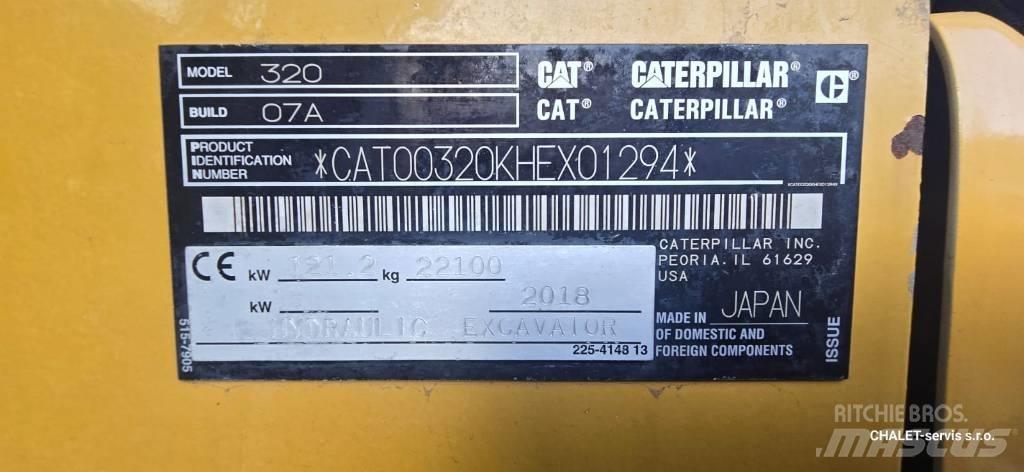 CAT 320 Rupsgraafmachines
