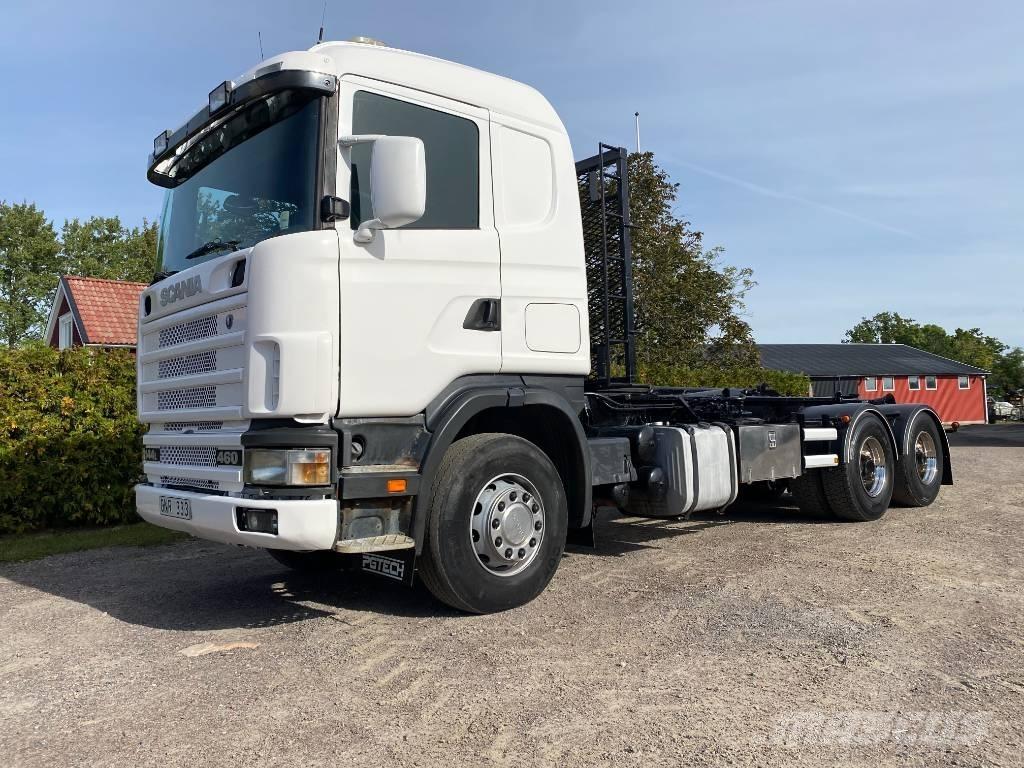 Scania R 144 Vrachtwagen met containersysteem