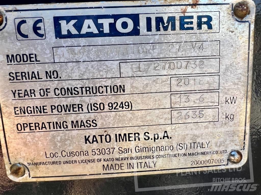 Kato HD27V4 Minigraafmachines < 7t
