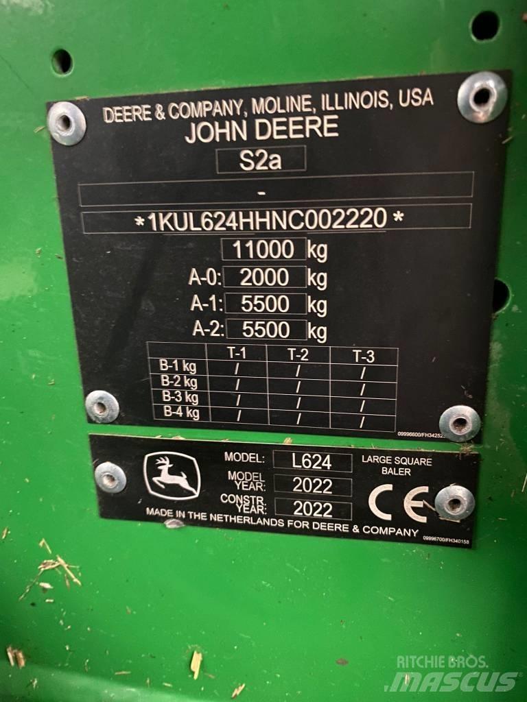 John Deere L624 Vierkante balenpers