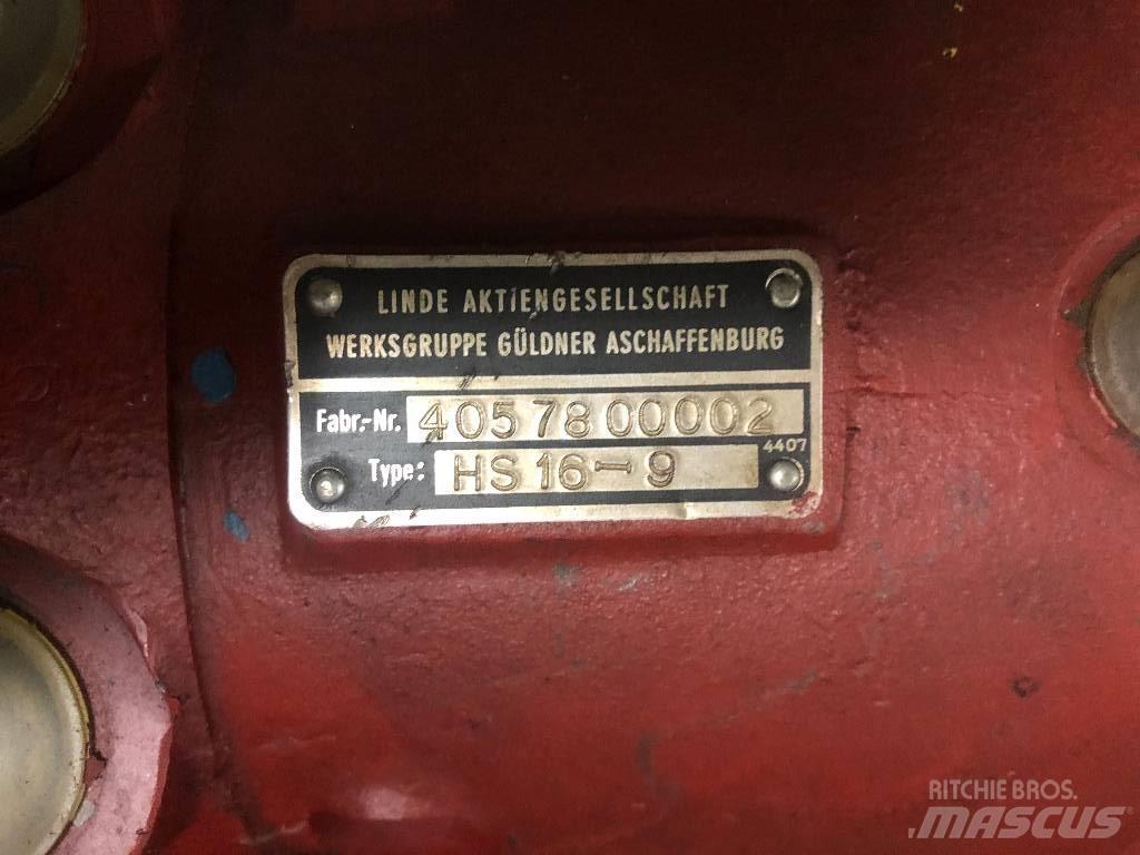 Linde HS16-9 Overige componenten