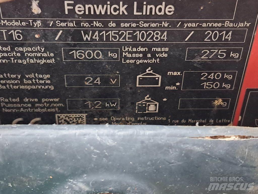 Linde T16 Electro-pallettrucks