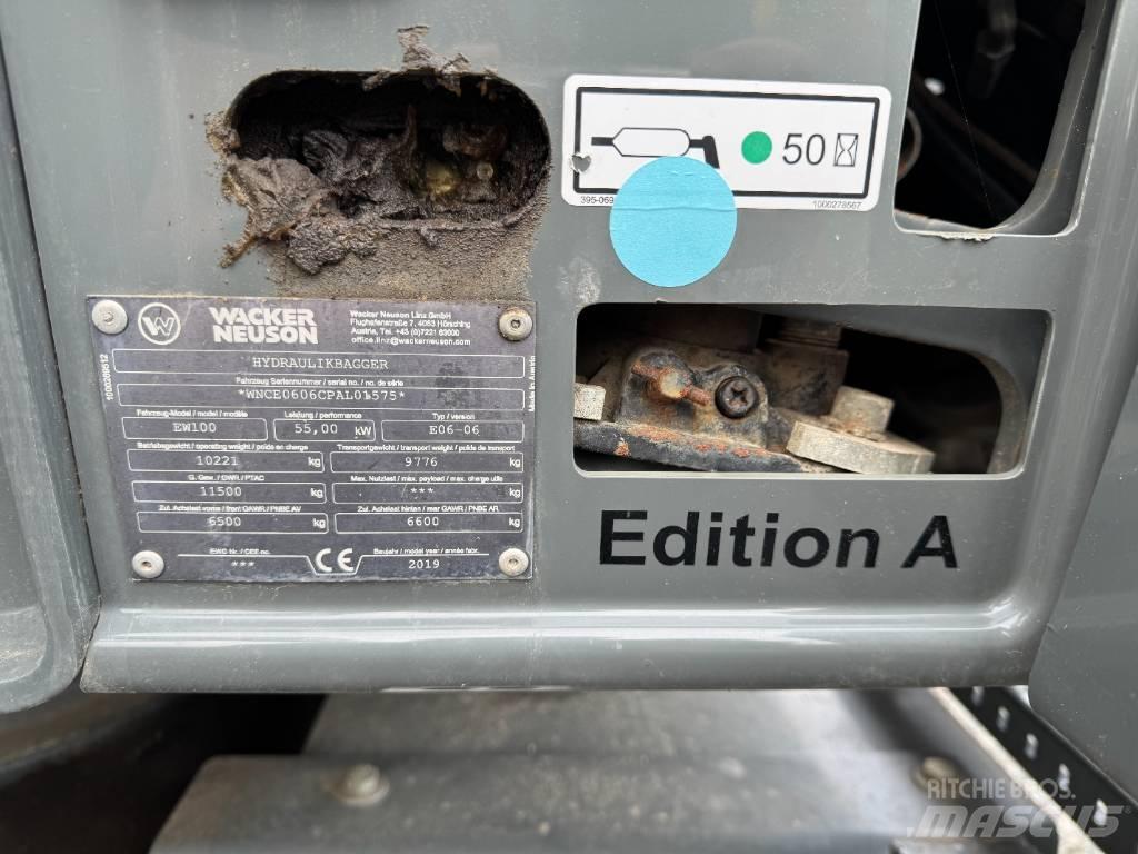 Wacker Neuson EW100 Wielgraafmachines