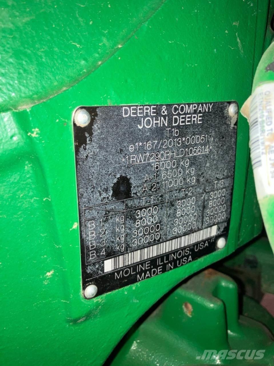 John Deere 7290R Tractoren