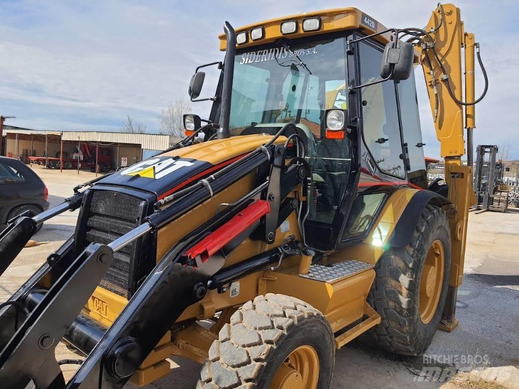 CAT 442 D 4x4 Graaf-laadcombinaties