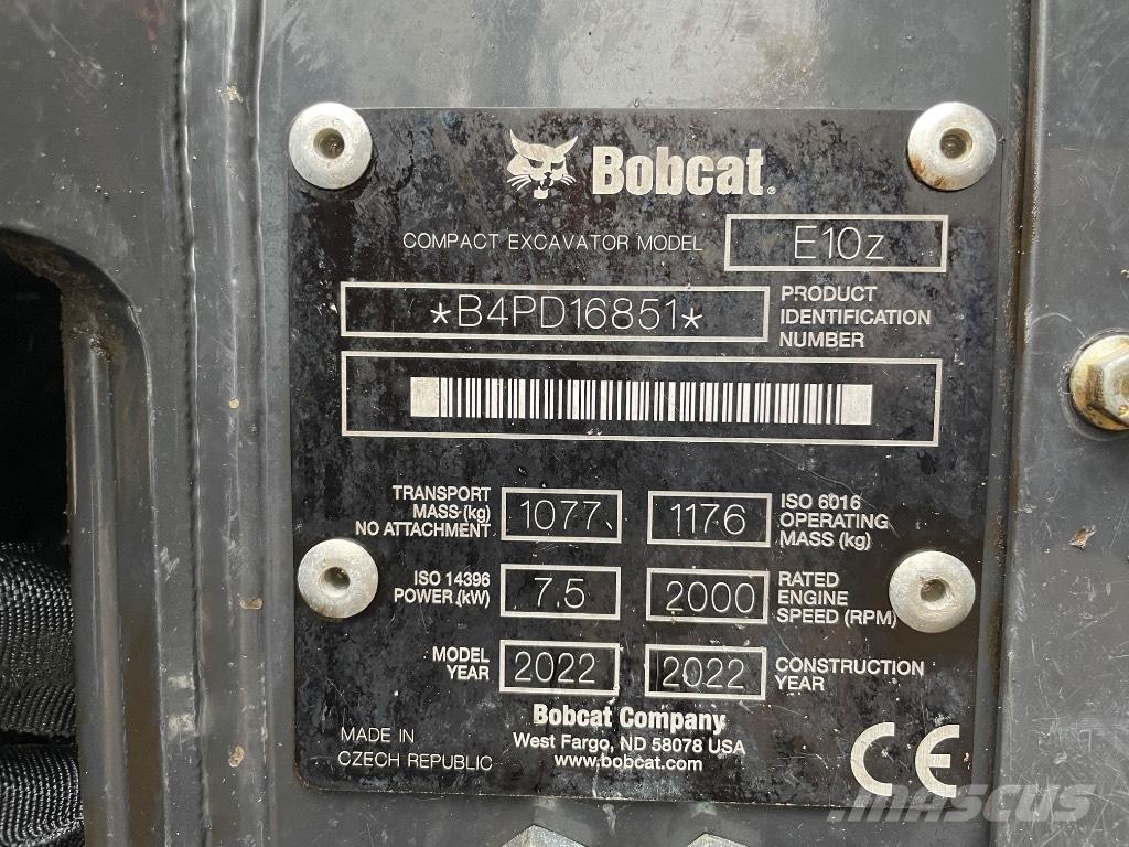 Bobcat E 10z Minigraafmachines < 7t