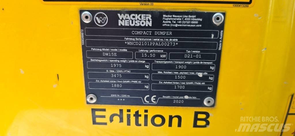 Wacker Neuson DW15e Mini Dumpers