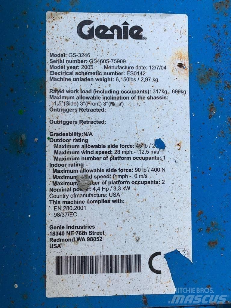 Genie GS 3246 Schaarhoogwerkers
