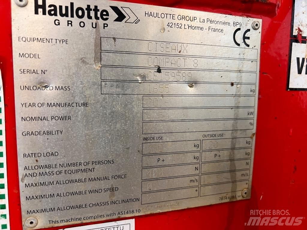Haulotte Compact 8 Schaarhoogwerkers