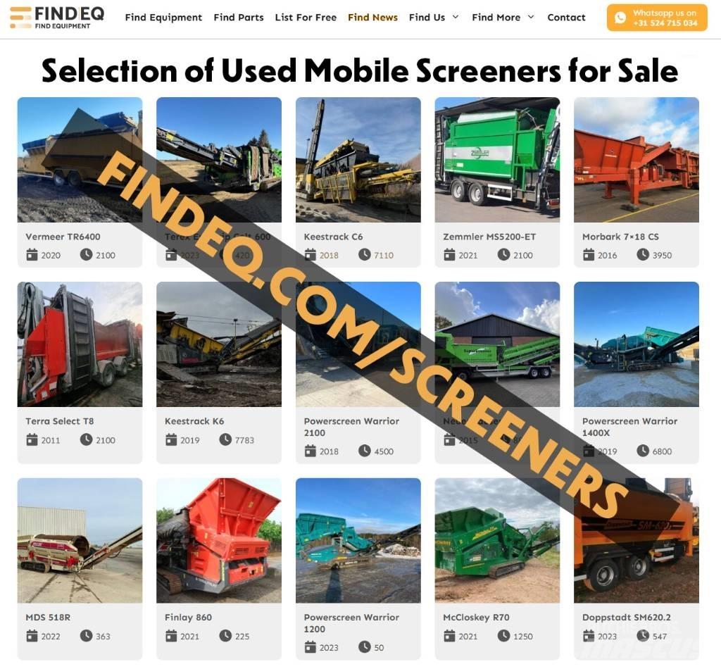 PowerScreen Div. Mobiele zeefinstallaties
