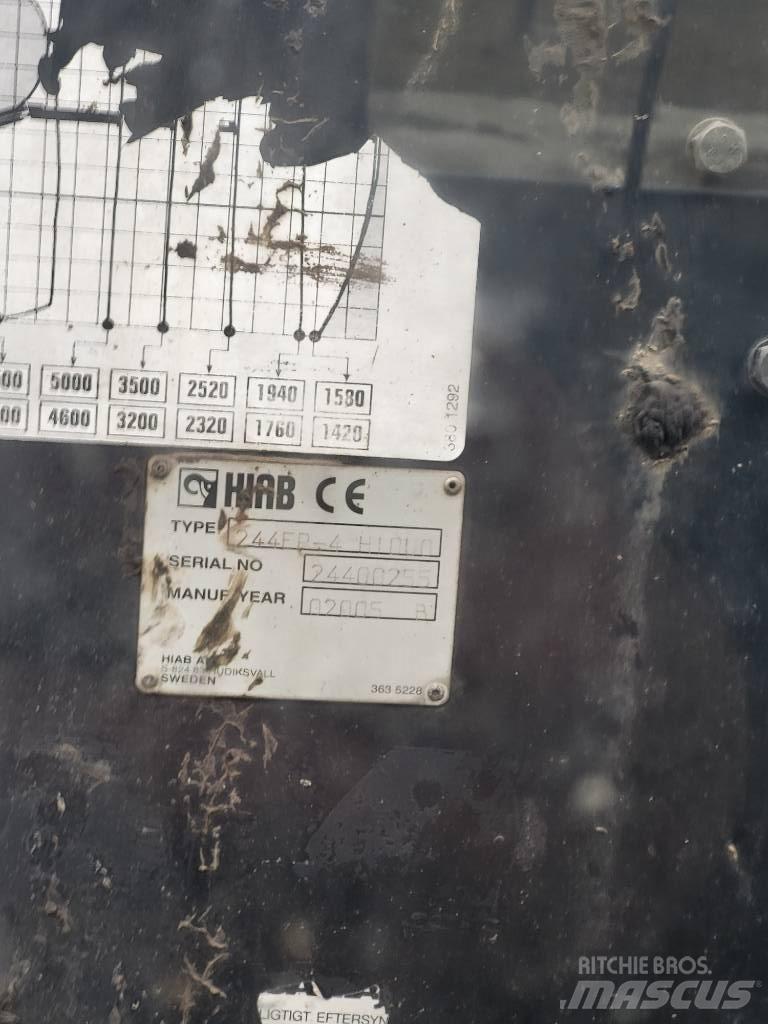 Scania P 380 Vlakke laadvloer met kraan