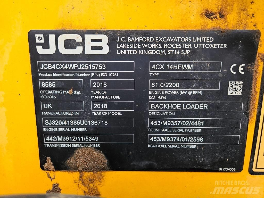 JCB 4 CX Graaf-laadcombinaties