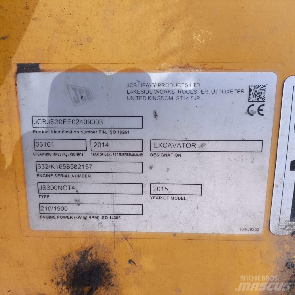 JCB JS300nc Rupsgraafmachines