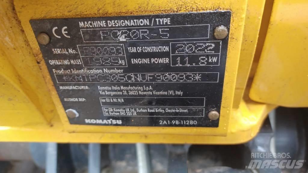 Komatsu PC 20 MR-5 Minigraafmachines < 7t