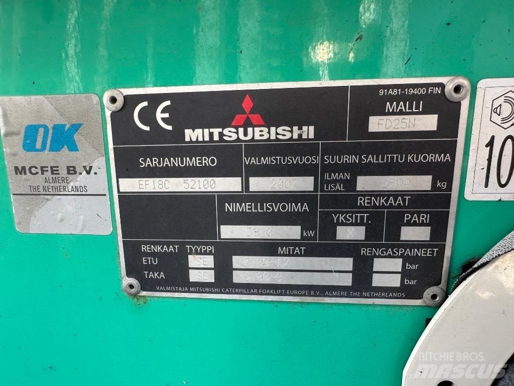 Mitsubishi FD25N Diesel heftrucks